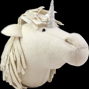 Handmade Organic Unicorn Head Wall Decor